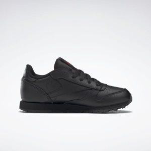 Adidasy Dziecięce Reebok Classic Leather Czarne PL 96OWTNV